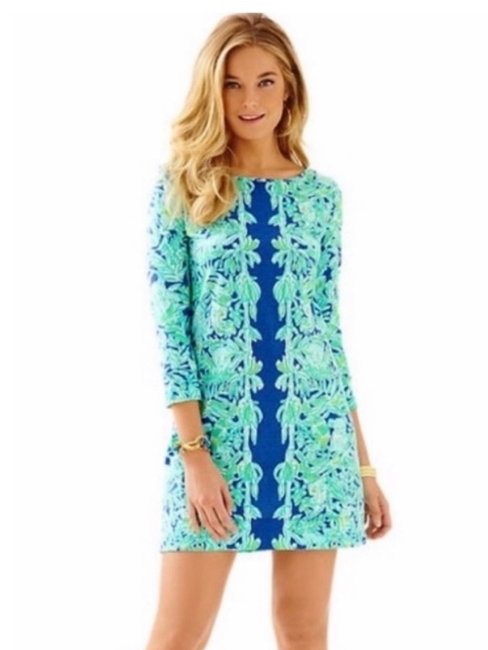 ❗️Lilly Pulitzer Marlowe Koala of the Wild Blue and Aqua Dress MSRP $178!